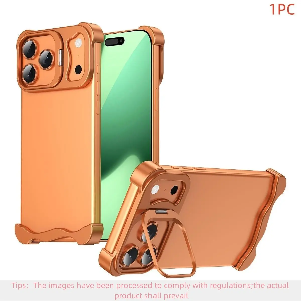 For iPhone Case Series, Ultra-Thin Aluminum Alloy Back Frame, Lightweight Heat Dissipation Shell, Minimalist Design, Cover