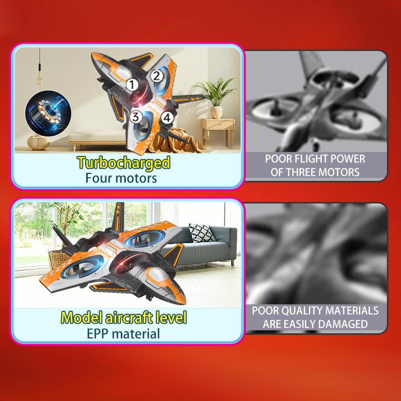 tongli Kids Aerial Photography Drone Foam Airplane Electric Stunt RC Aircraft 4-Axis Quadcopter with Flip Stunts EPP Soft Foam Easy to Control for Beginners Crash-Resistant Durable RC Drone Toy for Ages 8-14 Ideal Gift for Christmas Halloween Thanksgiving