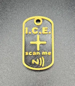 Emergency NFC Keychain