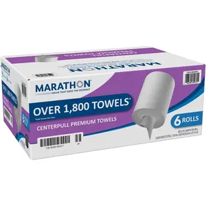 Marathon - Center Pull Paper Towel Rolls, Premium (1,800 Sheets)