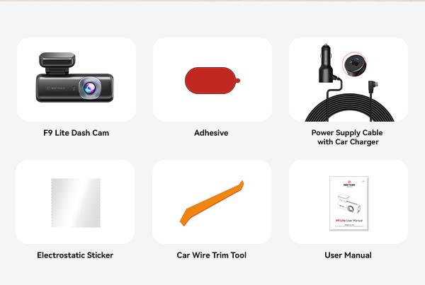 REDTIGER 4K Dash Cam F9 Lite Front ADAS WiFi GPS Mini Hidden G Sensor 24H Parking Monitor 32GB Card APP Control Loop Recording Night Vision Dashcam Vehicle-Holiday Haul