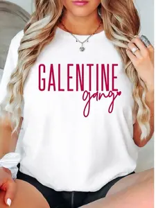 Galentine Gang T-Shirt, Girly Valentine Shirt, Valentines Day Gift Tee, Galentines Day Tee, Valentine Heart Shirt, Funny Galentines Day Party T-Shirt.