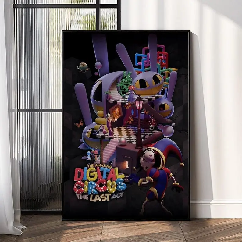 [Sale Up To 50%][No frame, Free Ship] The Amazing Digital Circus The Last Act Movie Poster - Wall Art - Home Decor - Print Gift