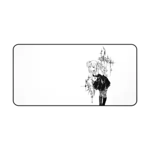 Cybersigilism Mousepad, Death Note Inspired Desk Mat for Anime Fans, Minimalistic Gaming Pad, Custom Design, Office Accessories, Gaming Gear