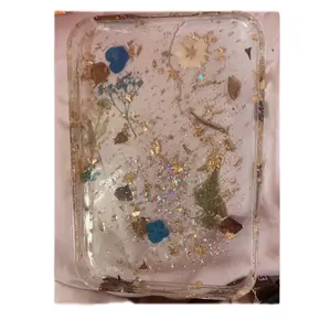 Resin Flower Storage Tray  - Home Decor - Flower Preservation - Gifts For Her - Wedding Gifts