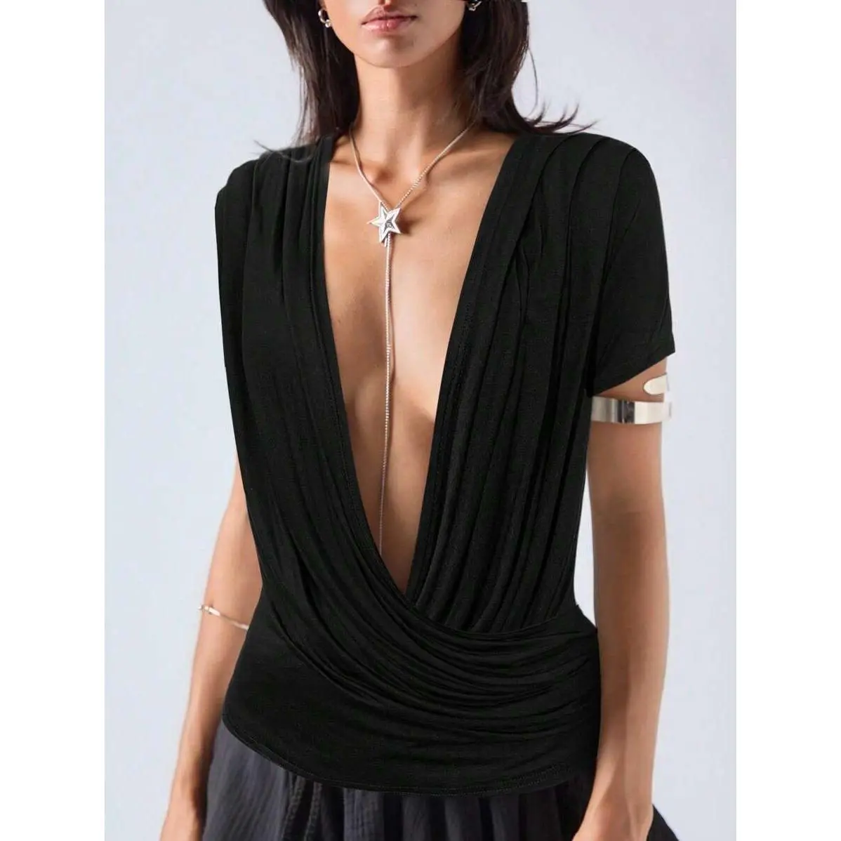 Women's Solid Color Deep V-Neck Sexy Camisole