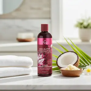 Luster Pink, Shea Butter Coconut Oil Co-Wash Cleansing Conditioner, Hydrating Cream Cleanser, Nourishes & Smooths Curls, 12 fl. oz. Haircare Shampoo