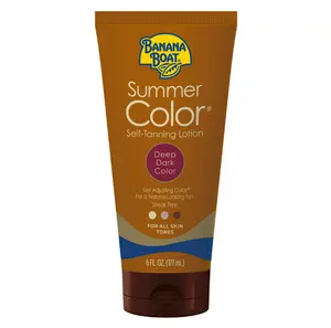 Banana Boat Summer Color Self Tanning Lotion, Dark Self Tanner Lotion, 6 fl oz Banana Boat Summer Color Self Tanning Lotion, Dark Self Tanner Lotion, 6 fl oz