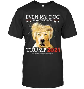 Even My Dog Is Waiting For Trump 2024 Funny Dog t shirt hoodie