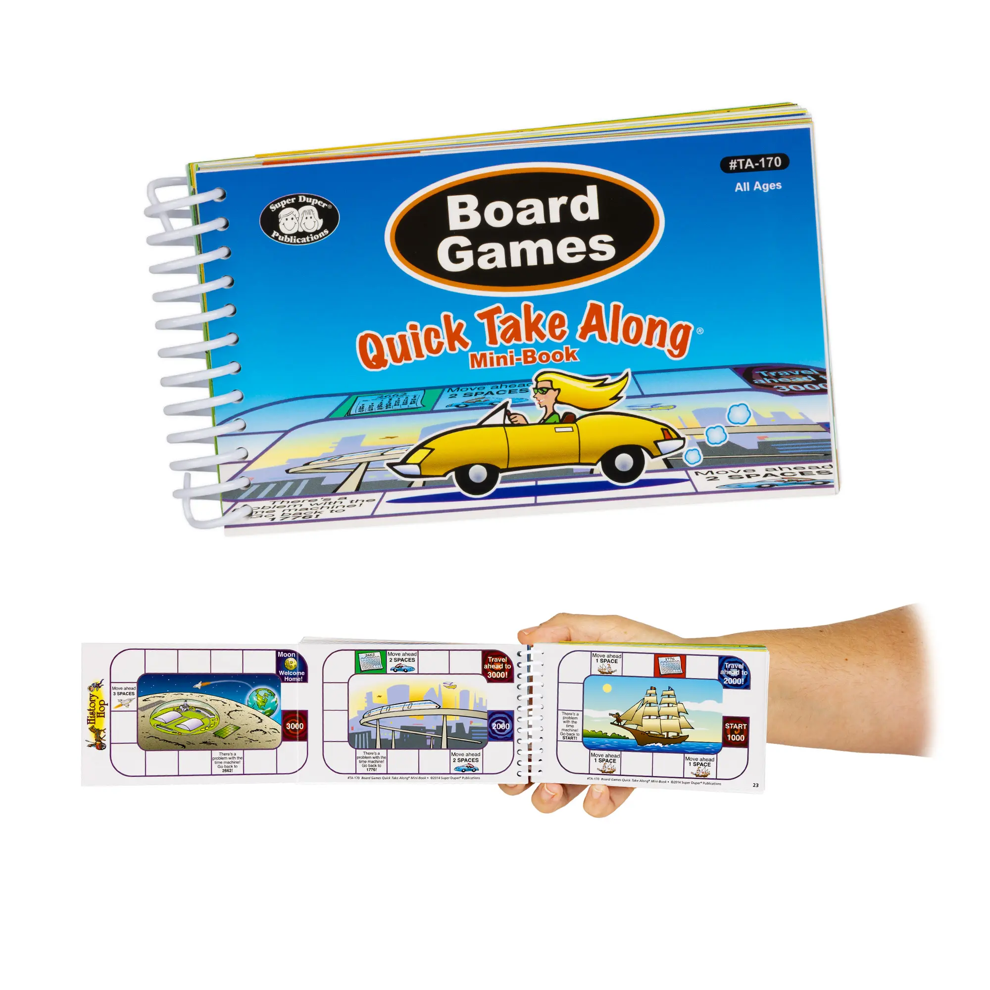 Board Games Quick Take Along for Kids Ages 4+, Portable Travel Game Set, Fun Family & Classroom Activity, Compact On-the-Go Game Pack for Road Trips, Parties, and Playdates