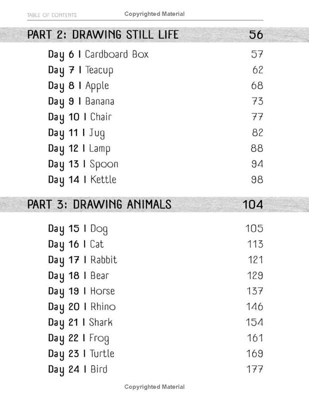 How to draw and think like a true artist A 30-day Drawing Guide - From the Fundamentals to Step-by-Step Instructions with Detailed Illustrations and Comprehensive Explanations