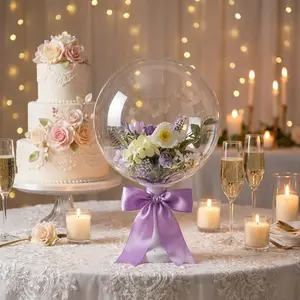 Balloon Table Float Stand, Bubble Ball Base, Party Decoration Column, Birthday Wedding Scene Setup, Balloon Holder Set, Party Decorations, Balloon Party Supplies