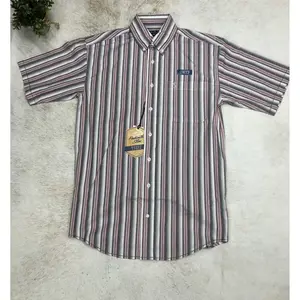 Panhandle R49 men's short sleeve one pocket button maroon