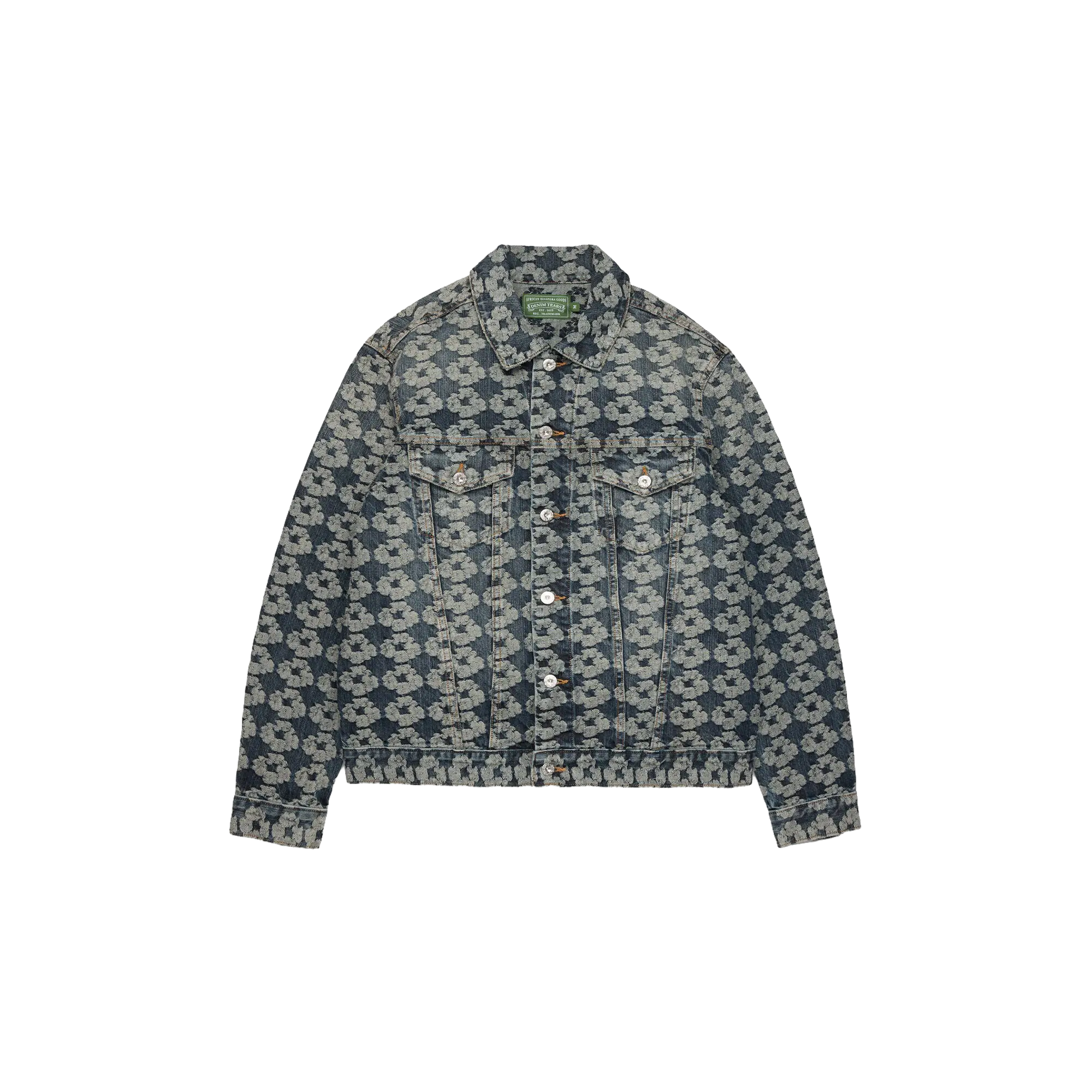 Wreath Denim Jacket Jacquard "Blue" DT924
