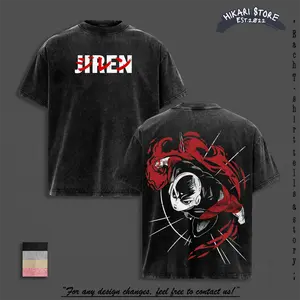 Jiren "The Absolute Strength" Tee Washed – DBS Inspired Vintage Washed Heavy Cotton Oversized Anime Manga T-Shirt Double Printed Retro Streetwear Universe 11 Pride Trooper Edition