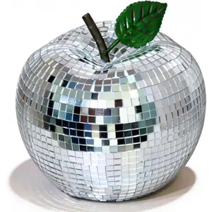 Valentines-Day Disco-Ball Decor  Mirrorball -  Shaped  Decor for Party, , Room Decoration, Retro Disco Party Decorations, 5 Inch Mirror Disco  for Table Decor