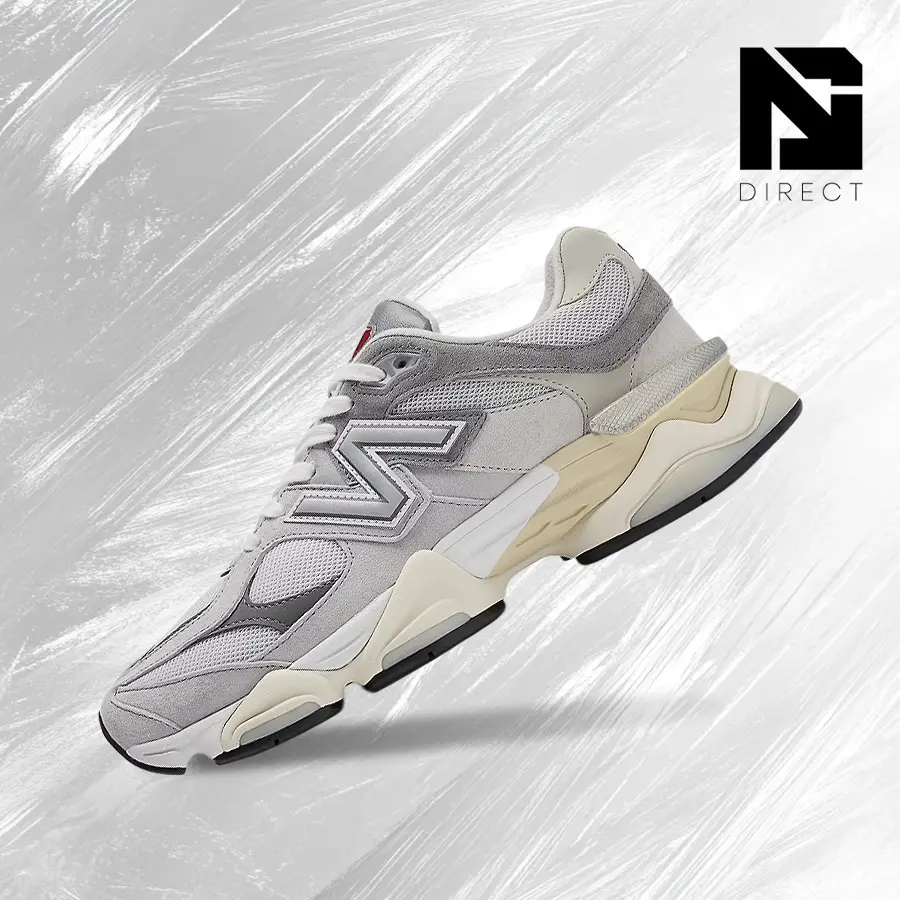 New Balance 9060 'Raincloud' Men's Vintage Lifestyle Sneakers, Male Shock-Absorbent Comfortable Fit Shoes, Gym Running, Spring-Summer Casual Streetwear, U9060GRY, Casual Wear