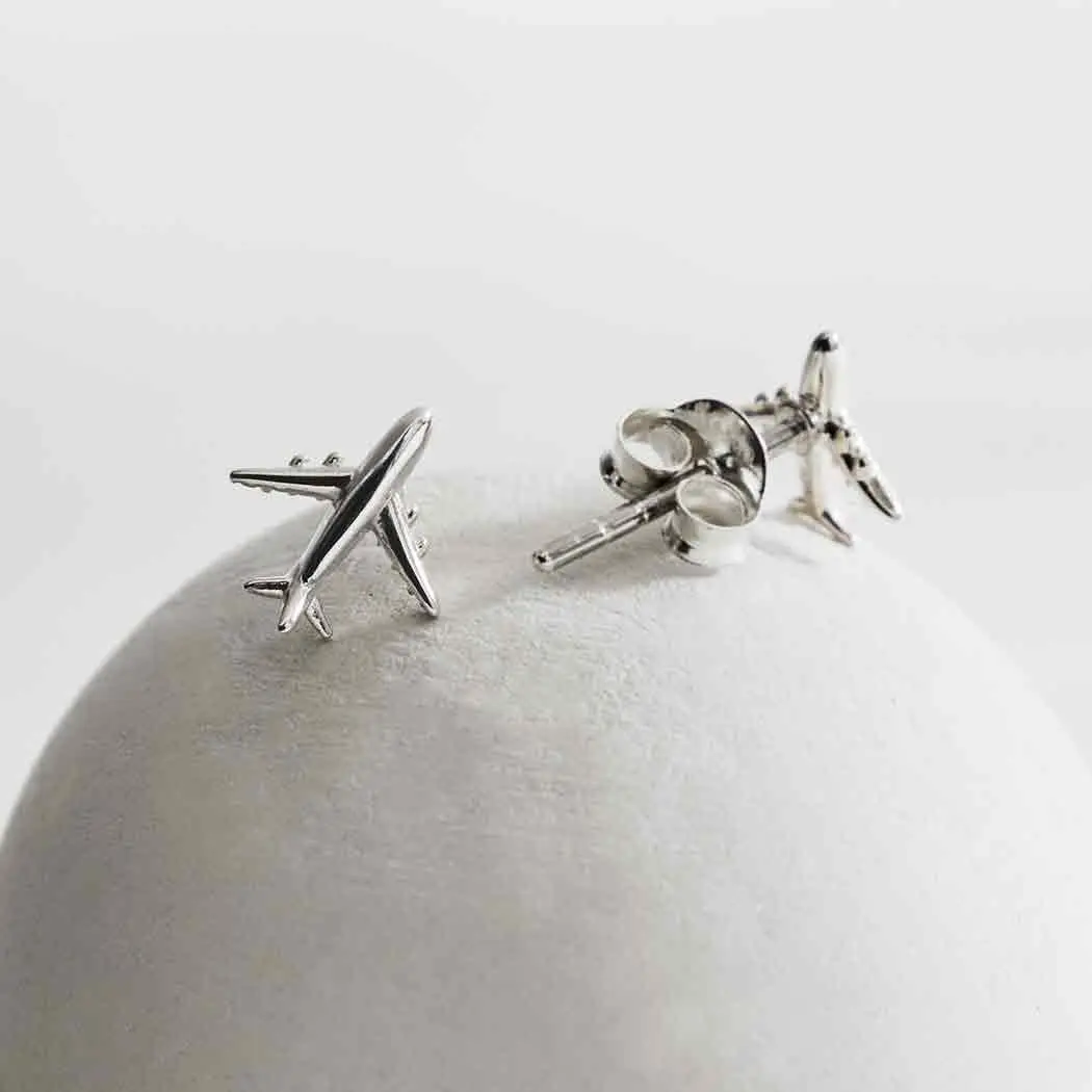 Airplane Stud Earrings