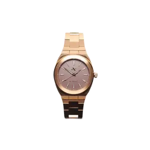 Elevate Link Mocha 42MM Mens Watch In Rose Gold/Brown