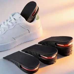 Insole Height Boosters for Girls and Men, Shock Absorbing Air Cushion Insoles, Detachable Invisible Heel Lifts, Comfortable Sports Insoles, Invisible Heightening Insoles