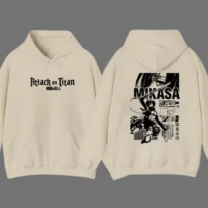 Attack on Titan Mikasa Ackerman Shirt, Wings of Freedom Anime Acid Washed Graphic Tee & Gildan Hoodie,  Vintage Retro Y2K Double Print Shirt, Oversized Unisex Cotton Streetwear, Manga Inspired Casual Outfit, Unique Gift for Anime Lovers