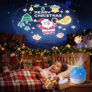 YOUKELUX C2 Crown Galaxy Projector for Kids Room, Bluetooth Night Light with Music & Remote Control