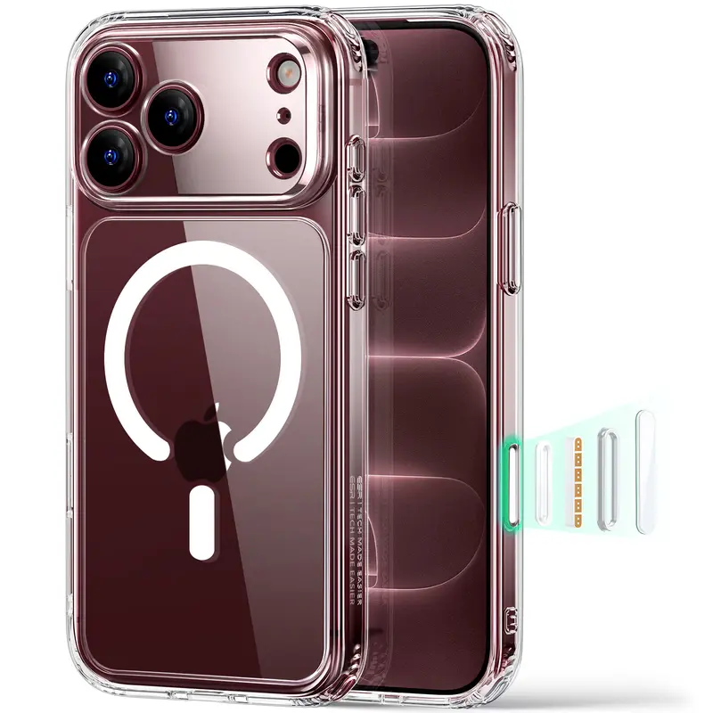 ESR Classic Hybrid Magnetic MagSafe Casing for iPhone 18/17/16/15 Pro Max/Pro/Plus (All Models), Camera Control Protector Accessories, Ultra Slim, 3X Military-Grade Drop Protection, Impact-Absorbing, Scratch-Resistant Devices Case