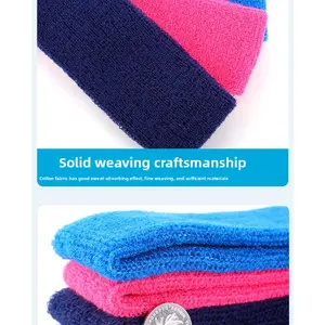 Sports headband Running sweat-absorbing headband Outdoor yoga headband Solid color antiperspirant headscarf Fitness elastic sweat guide belt