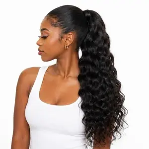 Luxury Sleek Deep Wave Ponytail – Full, Soft, Salon Finish | Minxx Hair Co