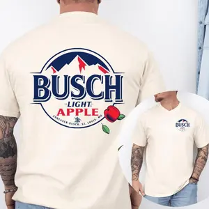 Bvsch Light Apple 2 Sides TShirt Vintage Mountain Fruit Graphic Tee Cotton Shirt for Beer Lovers Refreshing Fall Inspired Apparel Gift for Bvsch Fans