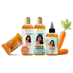 Byenblan 4pc Carrot Face and Body Cream set
