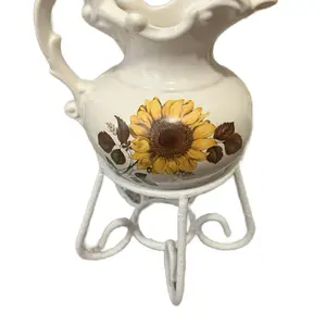 Vintage McCoy sunflower pitcher
