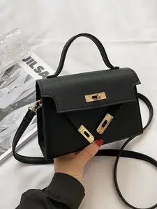 Women's Fashion Lock Closure Handbag, Spring & Fall New Design, Trendy Shoulder Bag, Stylish Crossbody Purse, Zipper Closure, Crossbody Shoulder Purses