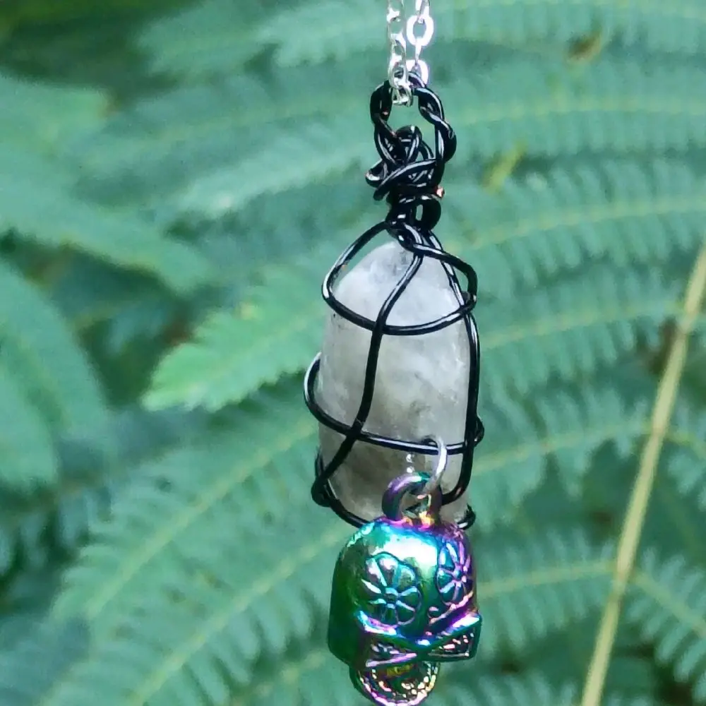 Shadow Alchemy | Smoky Quartz Skull Talisman Necklace