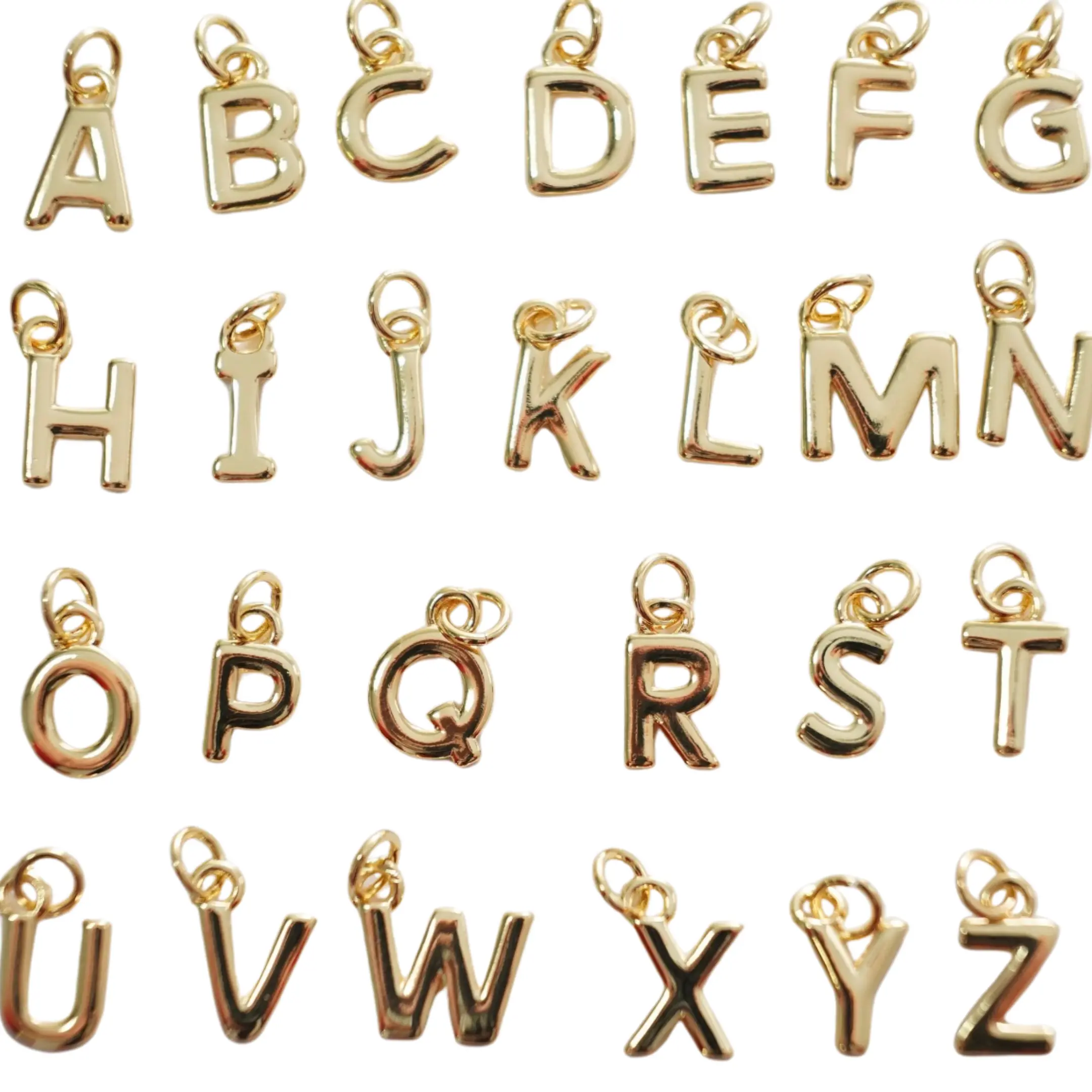 PLAIN GOLD INITIAL CHARM