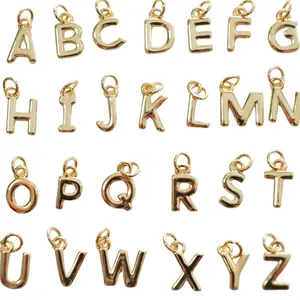 PLAIN GOLD INITIAL CHARM