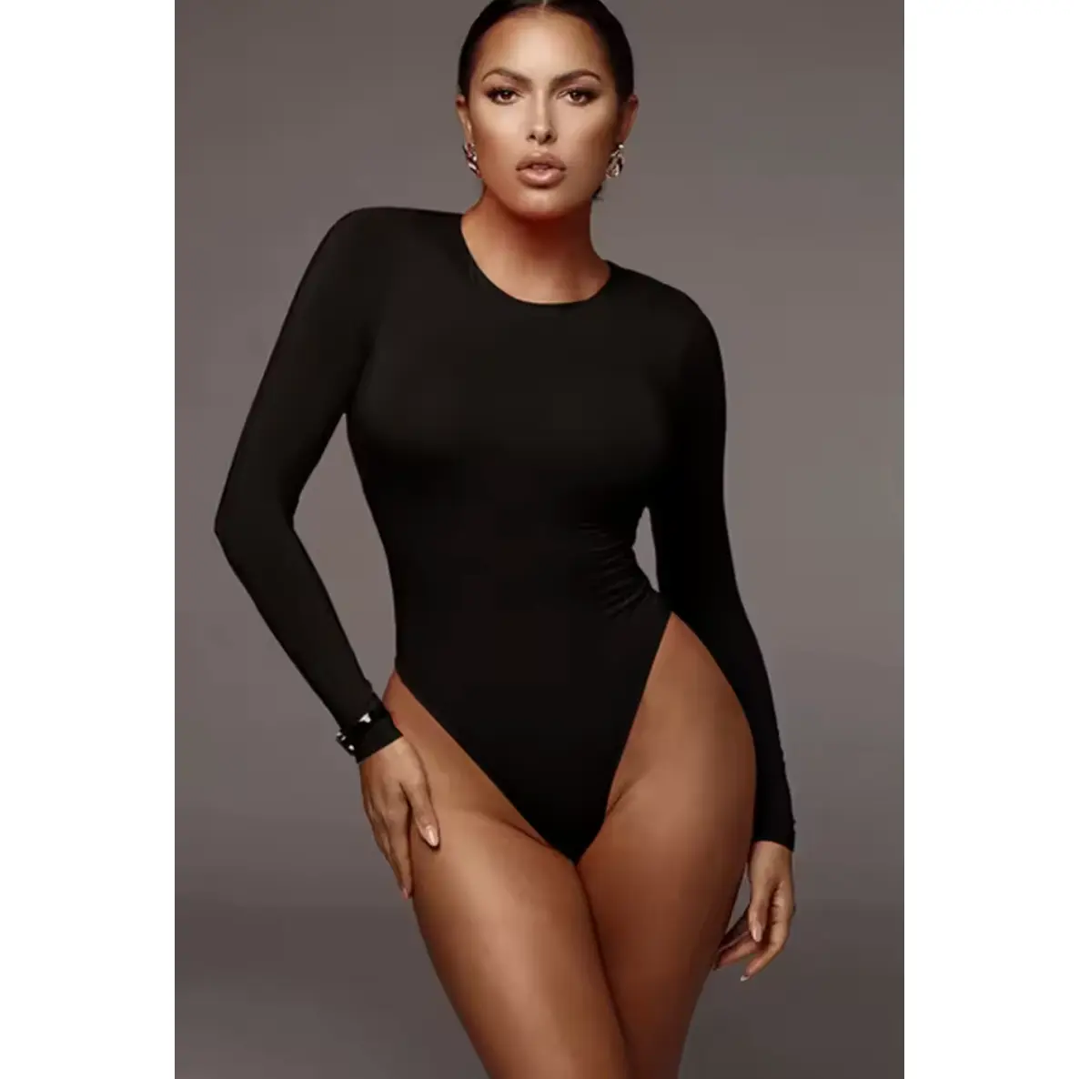 Long Sleeve Crew Neck Bodysuit