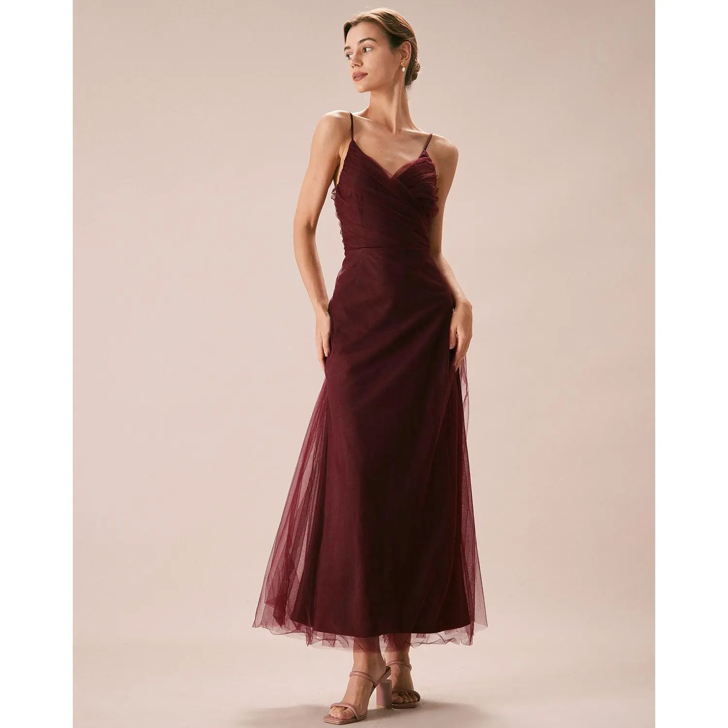 chinese dress ladies MISSKY Women's 3/4 Sleeve Pocket Loose Midi Casual Red Dresses for Women  (XL,Wine) at Amazon Women's Clothing store main image 1