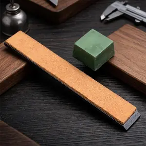 Professional Sharpening Stone Kit: High-Precision Manual Whetstone, Non-Slip Durable Knife Sharpener & Polishing Set with Leather Strop & Compound. Perfect for Kitchen & Outdoor Knife Maintenance, Efficient Anti-Rust Grinding System.