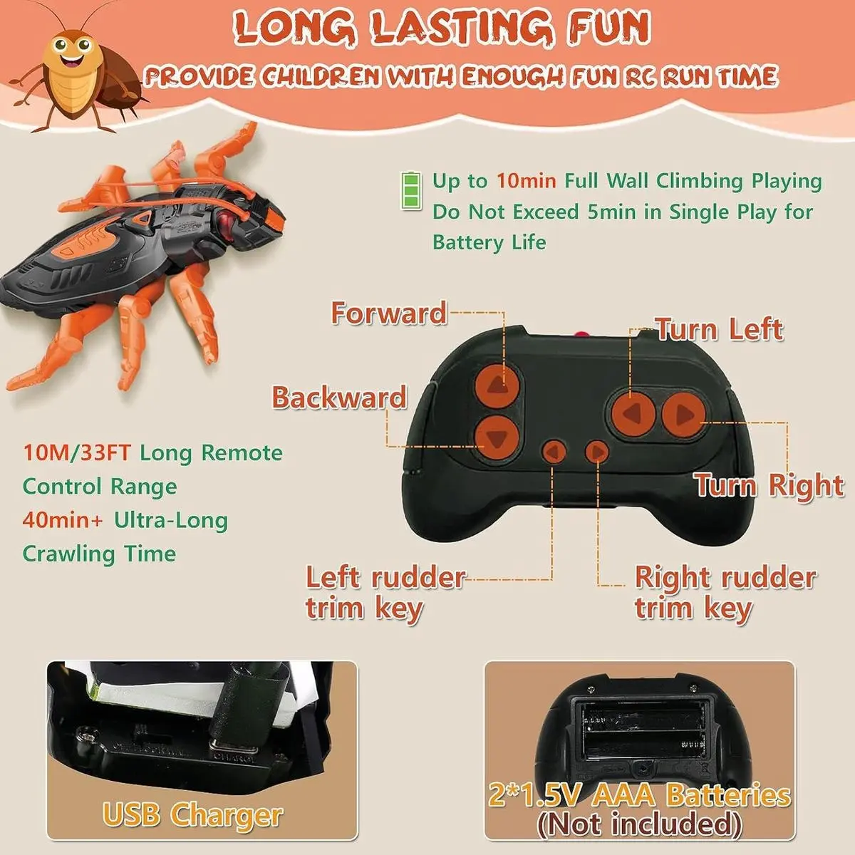 RC Wall Climbing Toys Lizard Spider Cockroach Snake Crab Octopus, LED Eyes, 360° Rotating Stunt Car, Wall Ceiling Window Climber, Remote Control Vehicle, Fun Indoor Toy for Kids Adults RC Wall Climbing Toys Lizard Spider Cockroach Snake Crab Octopus, LED Eyes, 360° Rotating Stunt Car, Wall Ceiling Window Climber, Remote Control Vehicle, Fun Indoor Toy for Kids Adults