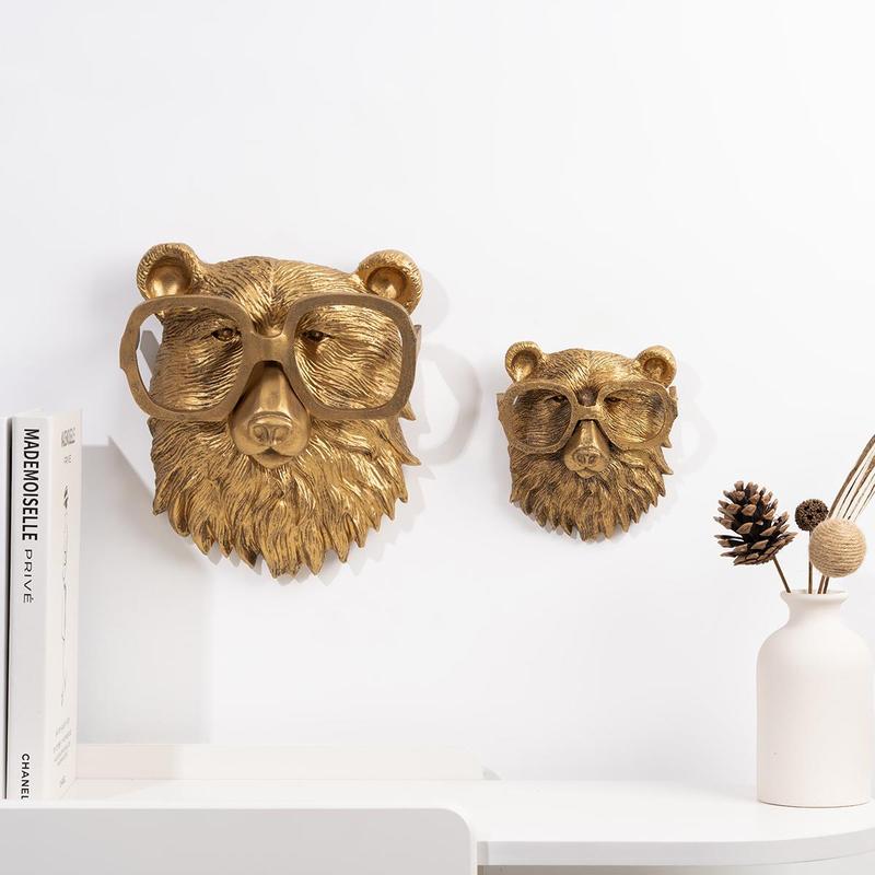 Animal Head Wall Decor, 1 Count Creative Resin Animal Head Wall-Mounted Decor, Wall Hanging Decor, Wall Decoration for Home Living Room and Bedroom #TOP PICKS