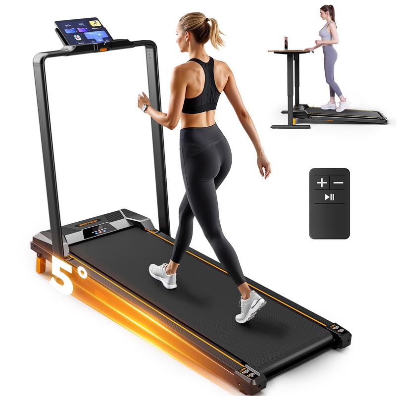 BestGod Incline Treadmills Home, 330 lbs Capacity, 3-in-1 Under Desk ...