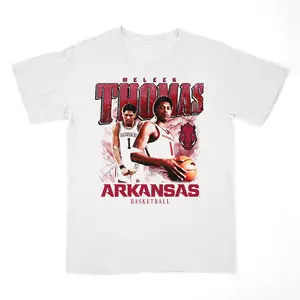 Meleek Thomas Basketball Shirt Number 1 Graphic Tee, College Sports Fan Gift for Mom Dad Coach, Basketball Lover Unisex T-Shirt