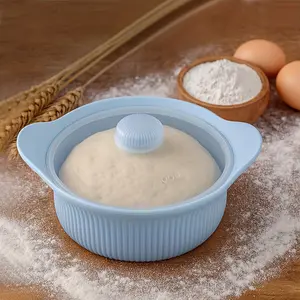 Silicone Band Cover Fermentation Blue, Suitable for Kitchen Dough Fermentation, Oven Baking Etc. 1pc Baking Basket for Bread Pastry Making