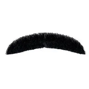 City Costume Wigs Freddie Mercury Burt Reynolds Downturn Human Hair Mustache
