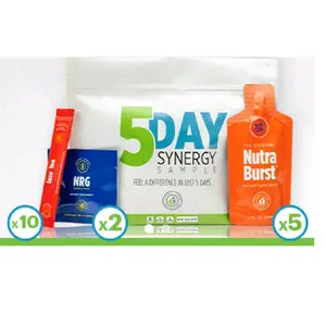 Iaso Synergy Sample Kit 5-Day: Punch; NutraBurst; NRG Supplement Fitness Vitamin