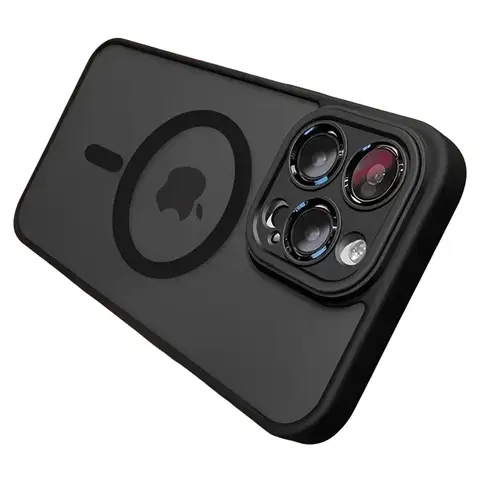 Luxury Magnetic Wireless Charging Polycarbonate Phone Case for iPhone 17/16/15/14/13/12/11 Pro Max Plus, Matte Translucent Hard Armor, Shockproof Design, Camera Lens Protection, Phone Accessories