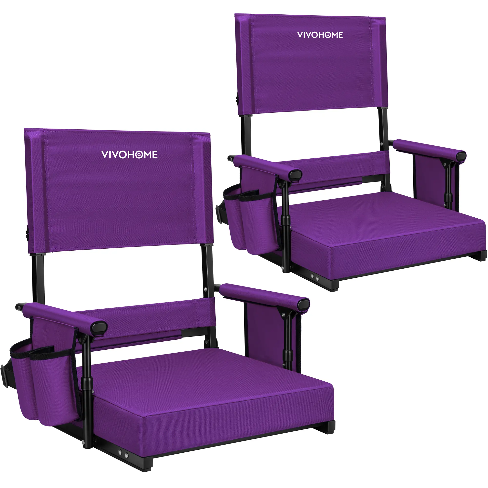 Adjustable Back - Purple - 2 Pack