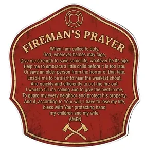 Firefighters Prayer Helmet Shield Window or Helmet Decal Tiktok