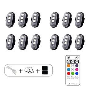 2026 Wireless LED Strobe Lights with Remote Control 3 Bright Levels for Car Home Decorate Versatile Use Ideal Gifts